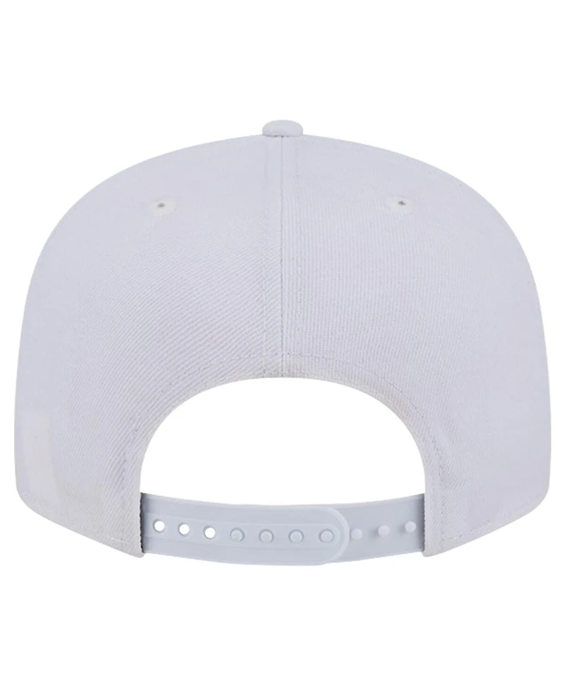 New Era Men's New York Giants Main White on White 9Fifty Snapback Hat