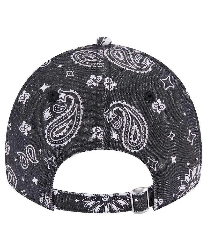 New Era Women's Black Cincinnati Bengals Paisley 9Twenty Adjustable Hat