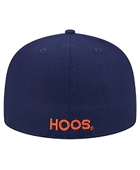 New Era Men's Navy Virginia Cavaliers Throwback 59Fifty Fitted Hat