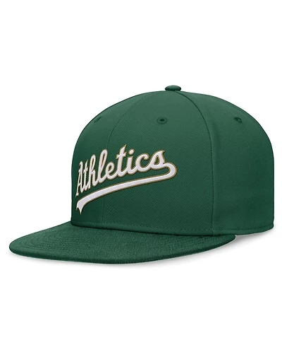 Nike Men's Green Oakland Athletics Evergreen Performance Fitted Hat