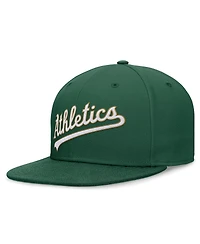 Nike Men's Green Oakland Athletics Evergreen Performance Fitted Hat