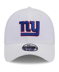 New Era Men's White New York Giants Main 39Thirty Flex Hat