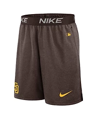Nike Men's Brown San Diego Padres Authentic Collection Practice Performance Shorts