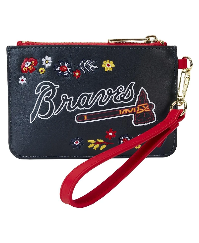 Loungefly Atlanta Braves Floral Wrist Clutch