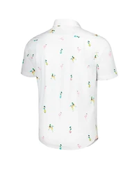 Tommy Bahama Men's White Kansas City Chiefs Nova Wave Flocktail Button-Up Shirt