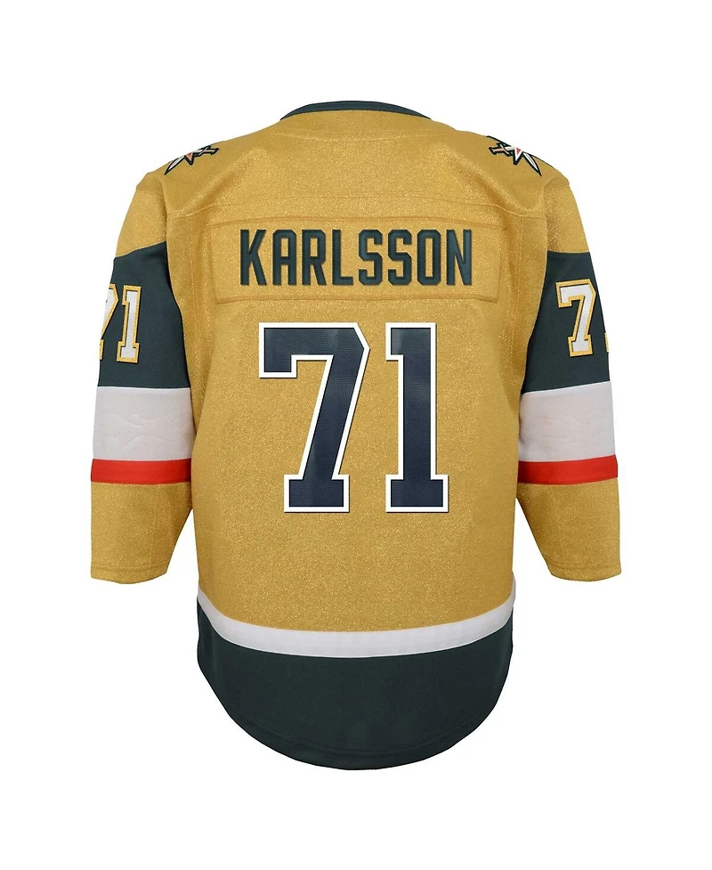 Outerstuff Big Boys and Girls William Karlsson Gold Vegas Golden Knights Home Premier Player Jersey