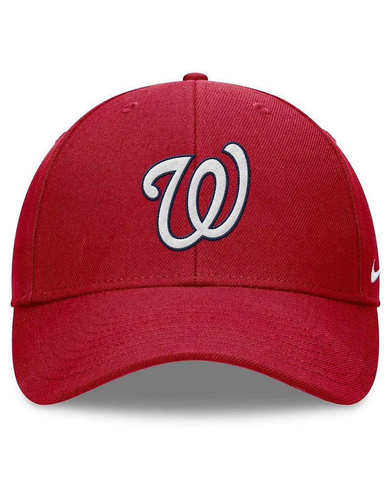 Nike Men's Red Washington Nationals Evergreen Club Performance Adjustable Hat