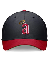Nike Men's Navy/Red California Angels Cooperstown Collection Rewind Swooshflex Performance Hat
