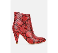 Lemon tart heeled ankle boots