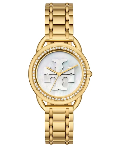 Tory Burch Women's Miller Gold-Tone Stainless Steel Bracelet Watch 34mm