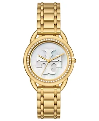 Tory Burch Women's Miller Gold-Tone Stainless Steel Bracelet Watch 34mm