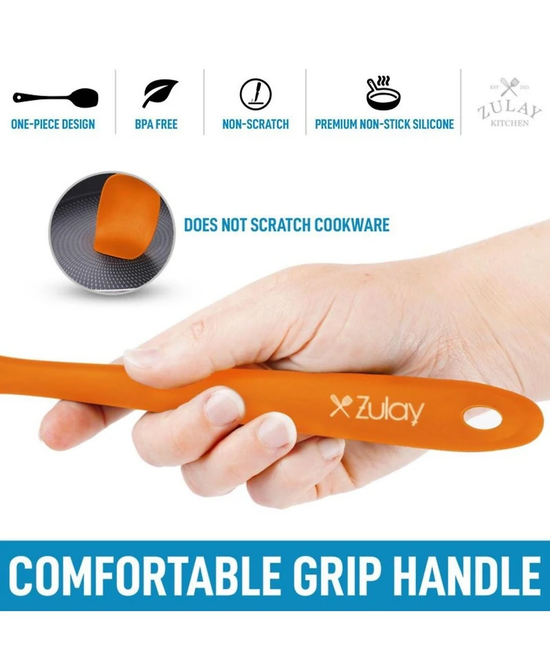 4pcs Silicone Spatula Set - Heat Resistant Tools for Cooking, Baking & Mixing