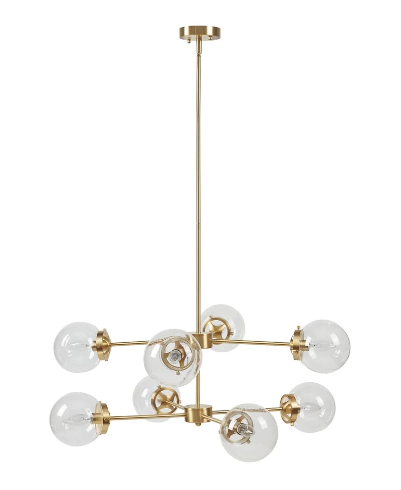 Ink+Ivy 8-Light Metal Chandelier with Globe Bulbs