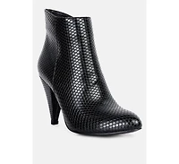 Lemon tart heeled ankle boots