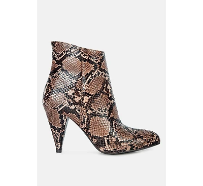 Lemon tart heeled ankle boots