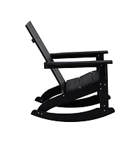 Set Of 2 Wellington Uv Treated All-Weather Polyresin Adirondack Rocking Chair For Patio, Sunroom, Deck And More