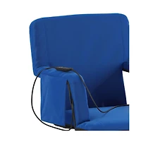 Mikki Portable Heated Reclining Stadium Chair With Armrests