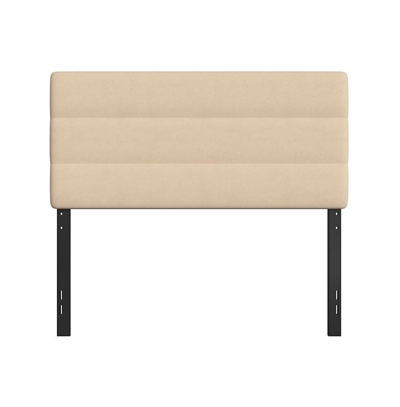 Merrick Lane Coppola Full Headboard With Tufted Upholstery And Powder Coated Metal Frame