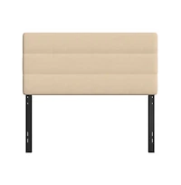 Merrick Lane Coppola Full Headboard With Tufted Upholstery And Powder Coated Metal Frame