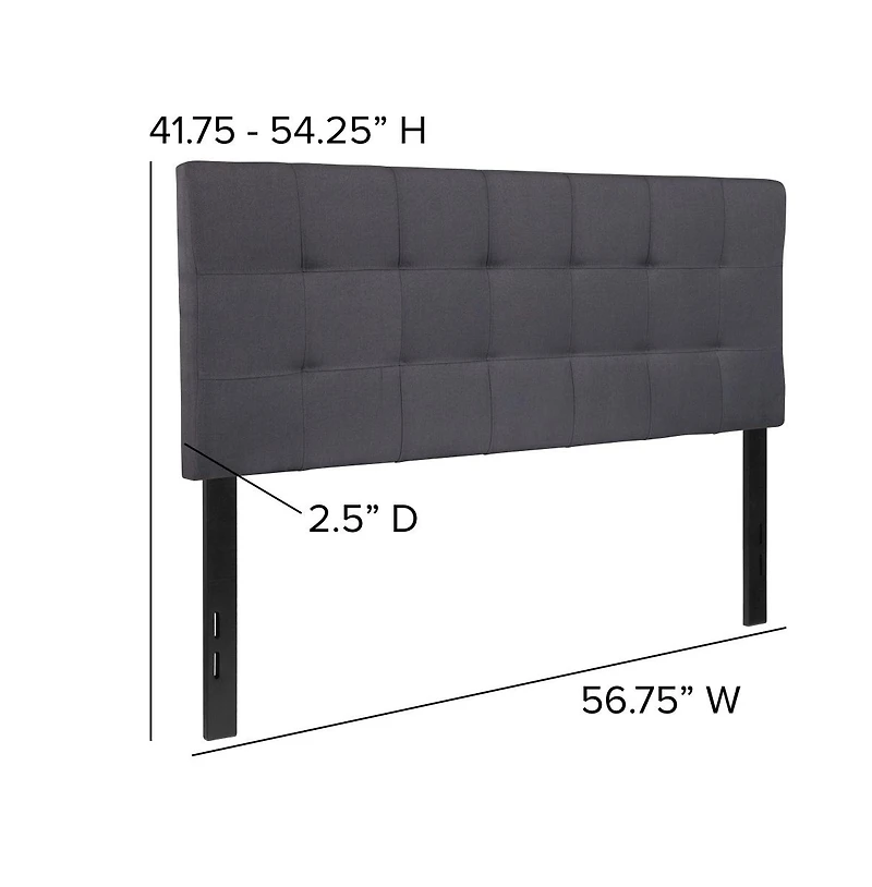 Quilted Tufted Full Upholstered Headboard