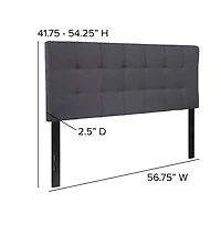 Quilted Tufted Full Upholstered Headboard
