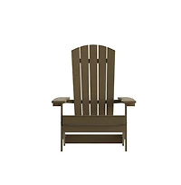 Set Of Riviera Poly Resin Folding Adirondack Lounge Chair