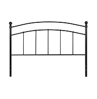 Merrick Lane Kildare Queen Metal Headboard Contemporary Arched Headboard With Adjustable Rail Slots