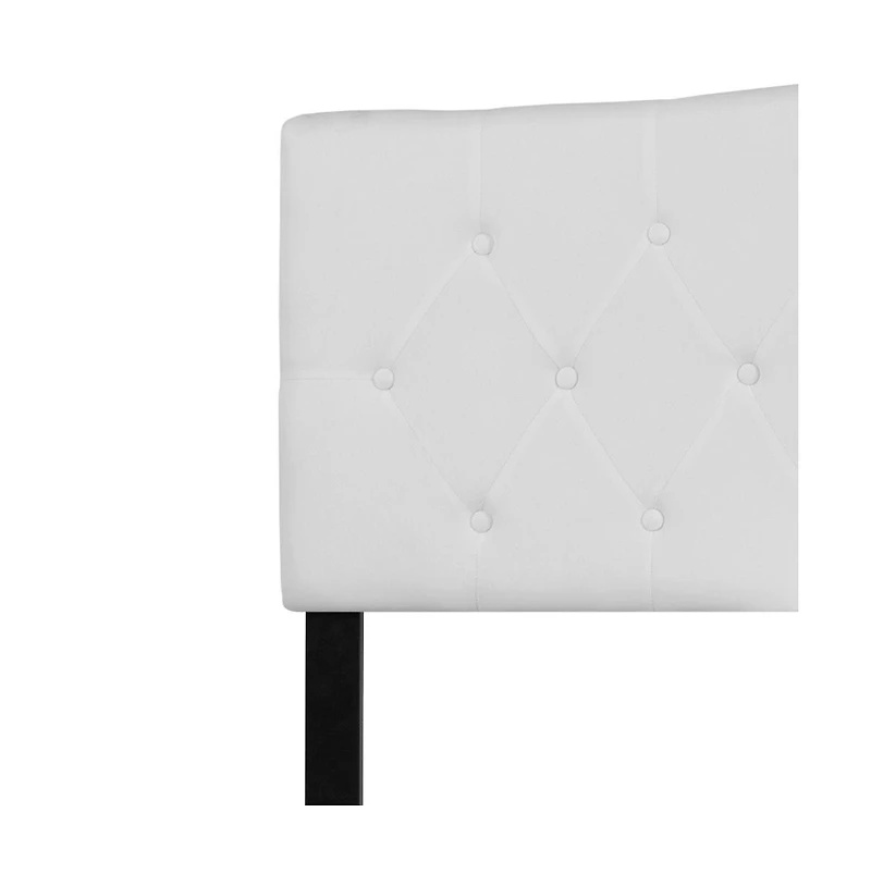 Arched King Button Tufted Upholstered Headboard