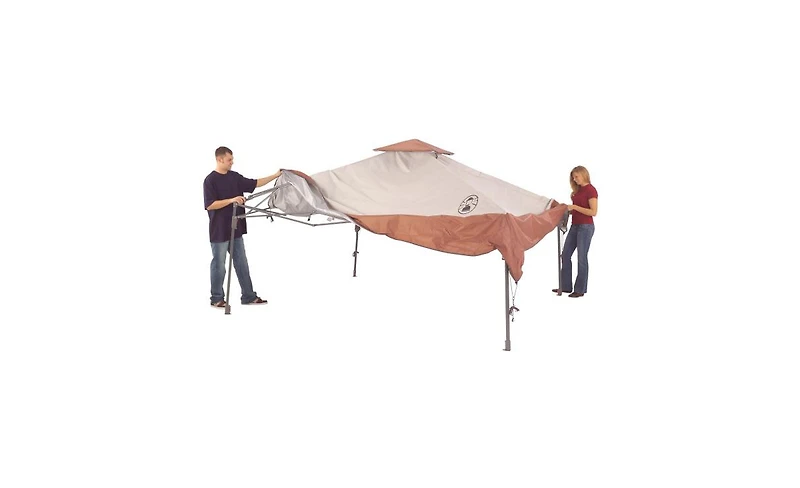 Coleman 13 x 13 Canopy Sun Shelter with Instant Setup, Khaki