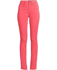 Lands' End Women's Plus High Rise Slimming 5 Pocket Chino Slim Leg Pants