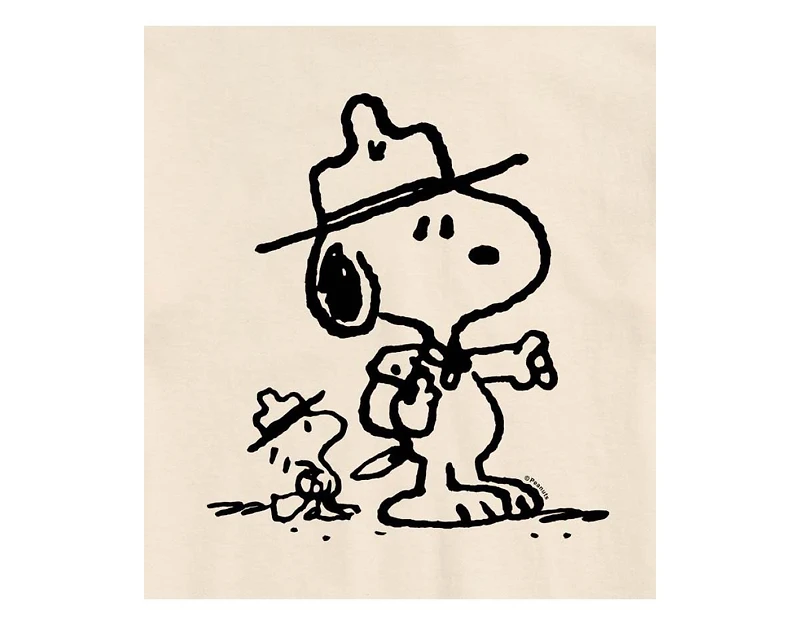 Hybrid Apparel Peanuts Outdoor Mens Short Sleeve Tee