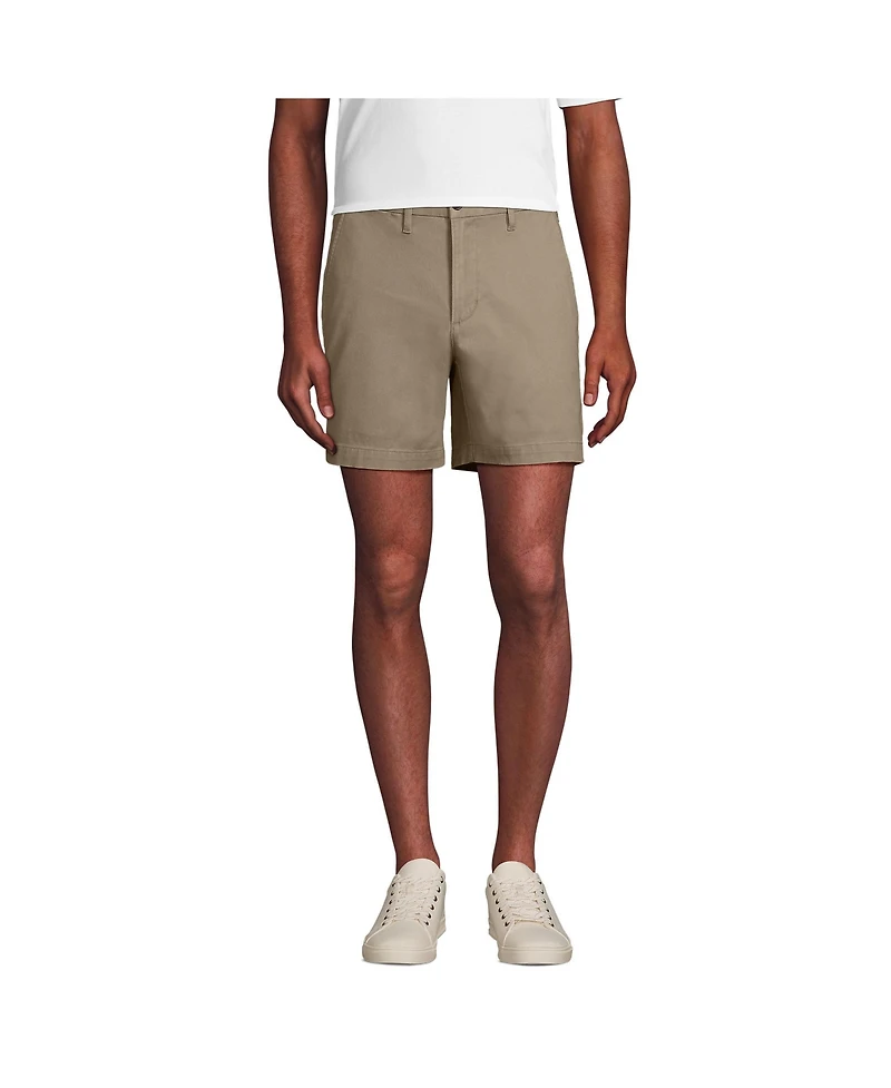 Lands' End Men's 6" Traditional Fit Comfort Waist Stretch Knockabout Chino Shorts