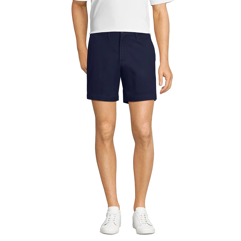 Lands' End Men's 6" Traditional Fit Comfort Waist Stretch Knockabout Chino Shorts