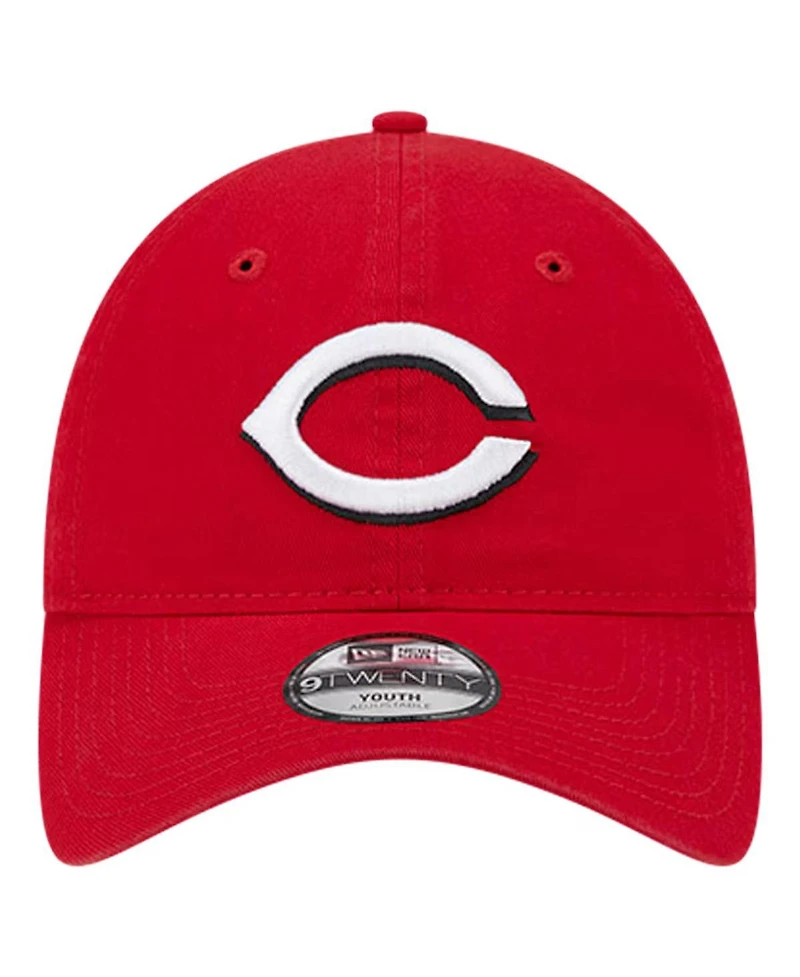 New Era Youth Red Cincinnati Reds Team Color 9Twenty Adjustable Hat