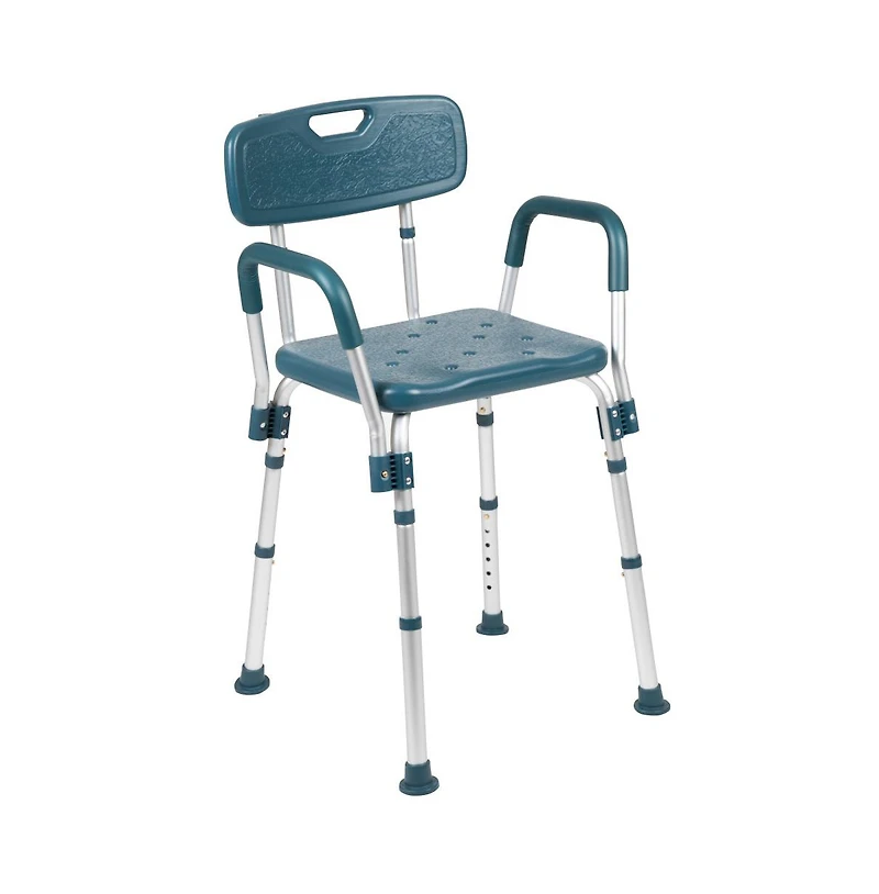 300 Lb. Capacity Quick Release Back & Arm Shower Chair