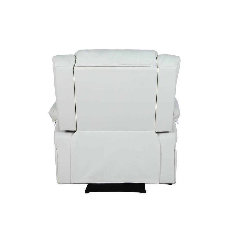 Recliner With Bustle Back And Padded Arms