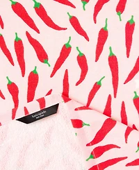 Kate Spade New York Hot Hot Hot Peppers and Spring Time Dot Kitchen Towel 4-Pack
