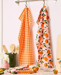 Kate Spade New York Squeeze the Day and Spring Gingham Kitchen Towel 4-Pack