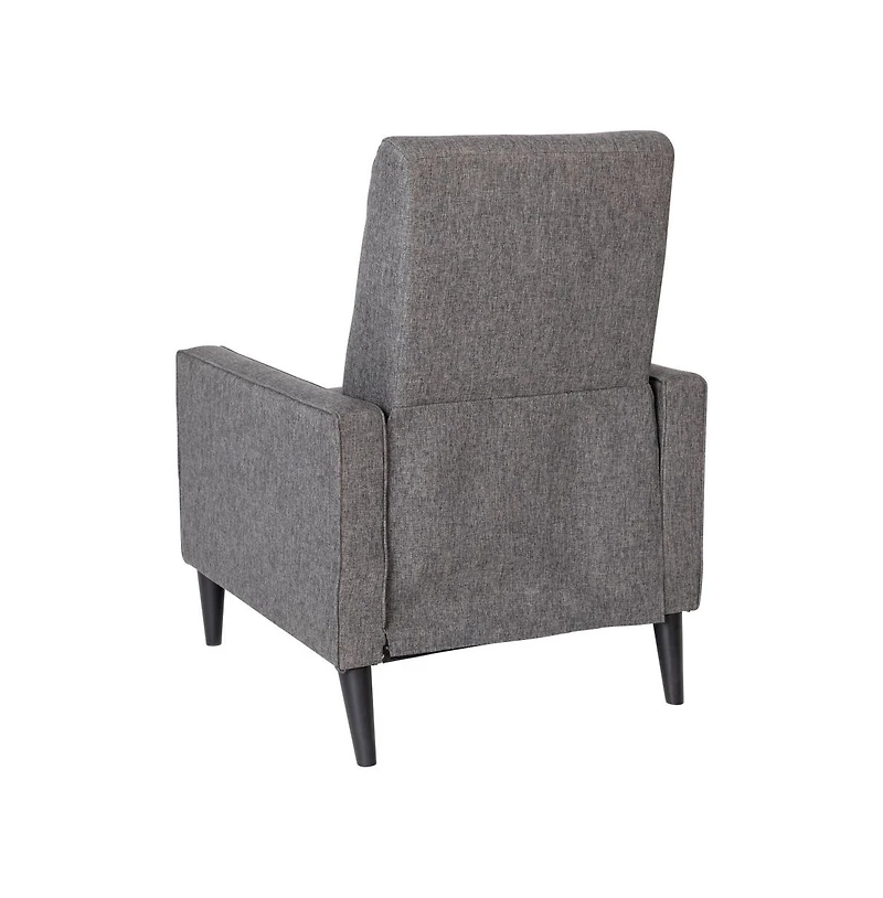 Darcy Recliner Chair Mid-Century Modern Tufted Upholstery Ergonomic Push Back Living Room Recliner