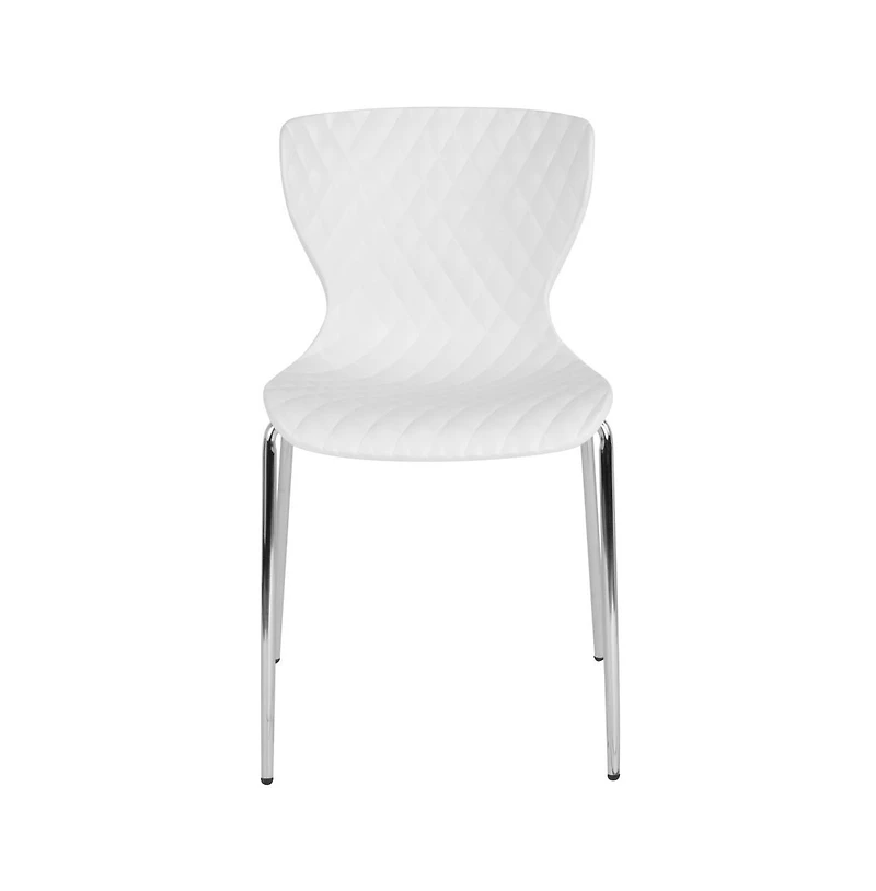 Contemporary Design Accent Dining Plastic Stack Chair