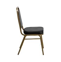 Trapezoidal Back Stacking Banquet Dining Chair - 2.5" Thick Seat