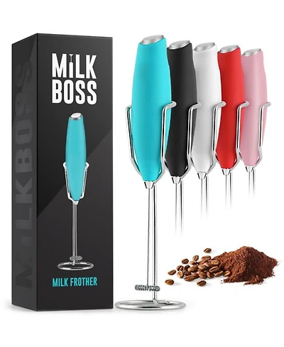 Milk Boss Milk Frother With Holster Stand