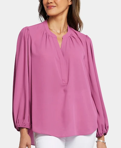 Nydj's Puff Sleeve Popover Top
