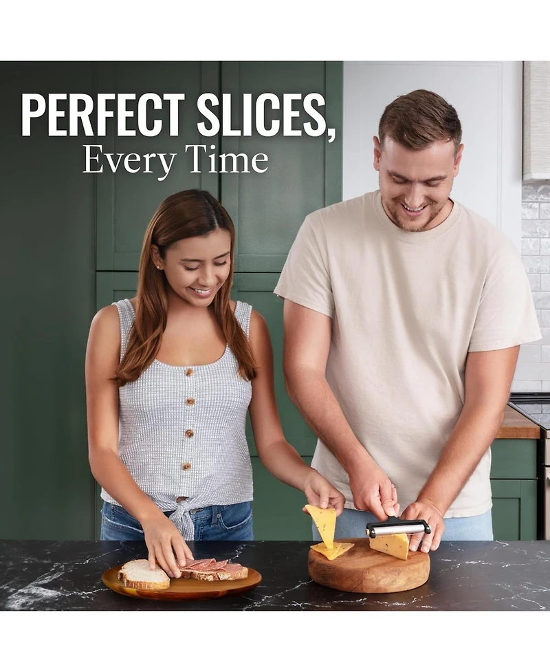 Heavy Duty Adjustable Cheese Slicer with 2 Extra Wires
