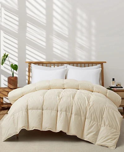 Unikome Cotton Goose Down Feather Fiber Comforter, California King