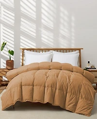Unikome Cotton Goose Down Feather Fiber Comforter