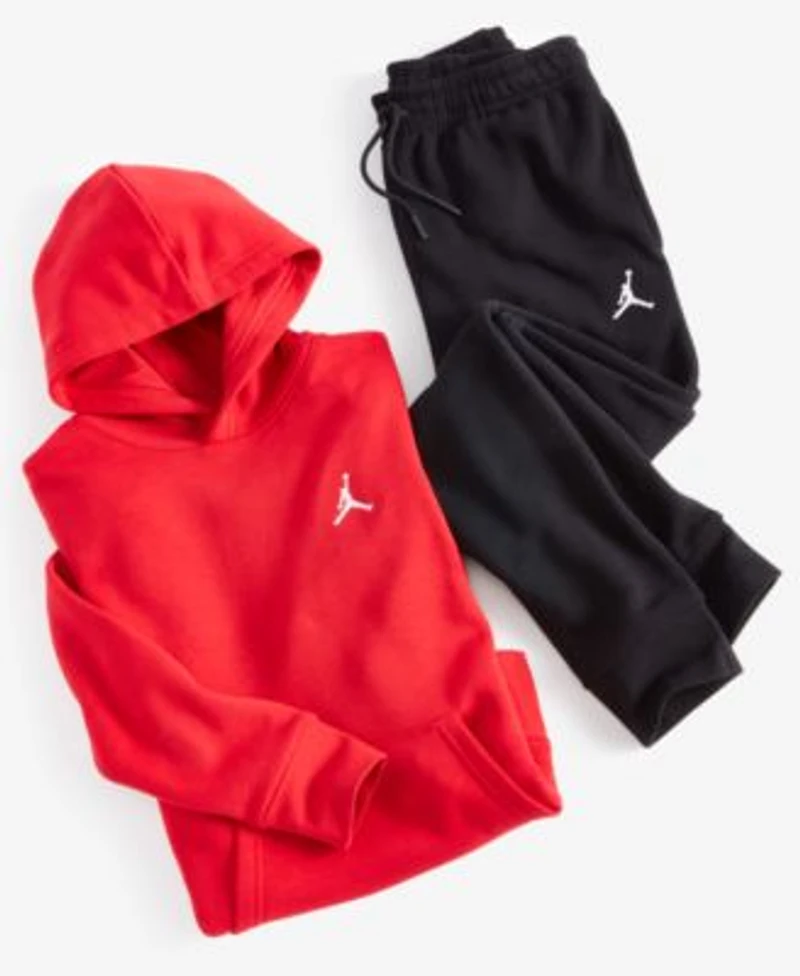 Jordan Big Boys Brooklyn Essentials Fleece Pullover Hoodie Mj Brooklyn Fleece Essentials Sweatpants