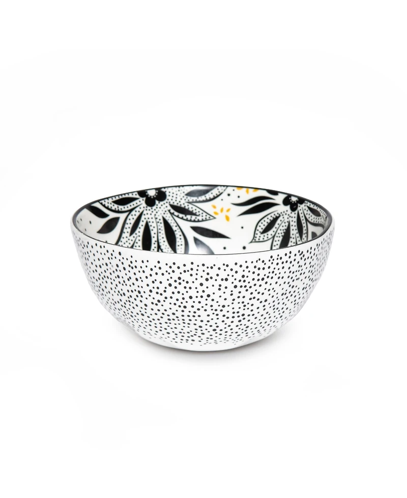 Portmeirion Sara Miller Artisanne Noir Rice Bowls, Set of 4