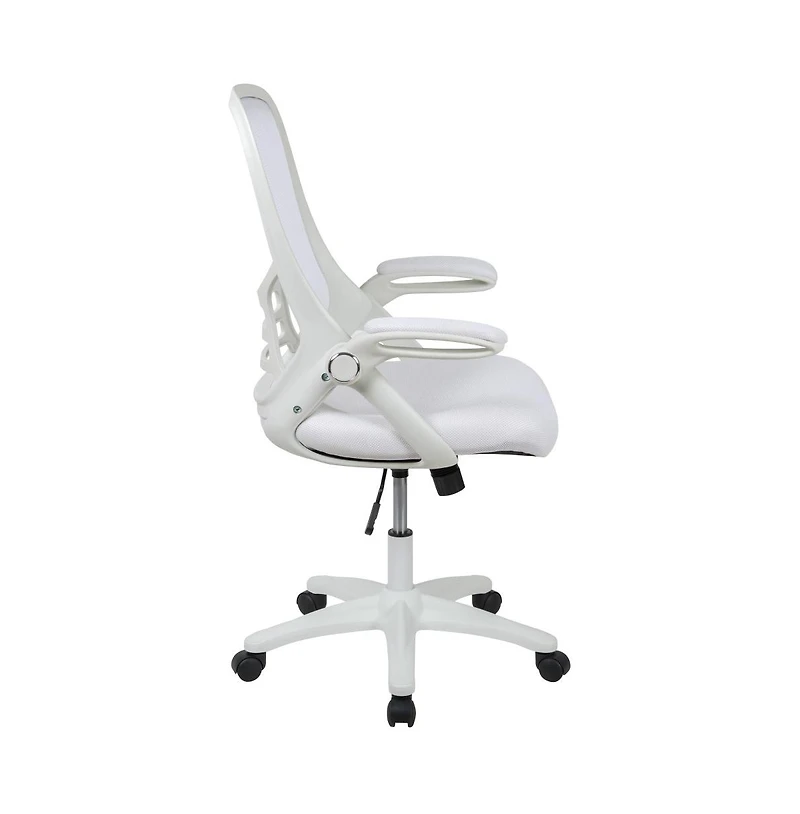 Emma+Oliver High Back Mesh Ergonomic Office Chair With Flip-Up Arms