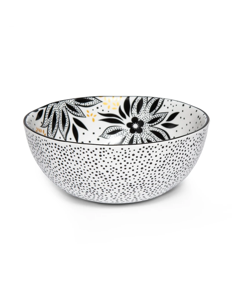 Portmeirion Sara Miller Artisanne Noir Cereal Bowls, Set of 4